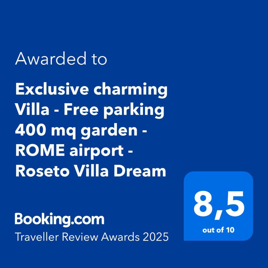 Exclusive Charming Villa - Free Parking 400 Mq Garden - Rome Airport - Roseto Villa Dream Fregenae Eksteriør bilde